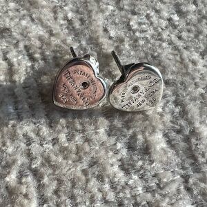 Tiffany & Co. Silver Heart Earrings
